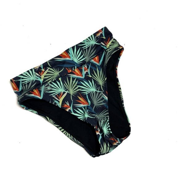 MeUndies Bird of Paradise Wide High Waisted Bikini Bottoms Small - Picture 2 of 4
